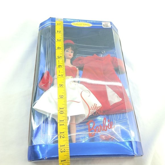 1997 Mattel Silk Flame Barbie Collector Edition Girl Black Hair Fashion Doll - Picture 7 of 11